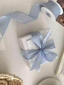 Emballage cadeau de bouquet de fleurs en mousseline, emballage de fête avec nœud ruban, matériel artisanal floral en tulle, DIY pour accessoires vestimentaires, décoration de mariage Saint-Valentin