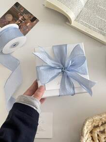 Emballage cadeau de bouquet de fleurs en mousseline, emballage de fête avec nœud ruban, matériel artisanal floral en tulle, DIY pour accessoires vestimentaires, décoration de mariage Saint-Valentin