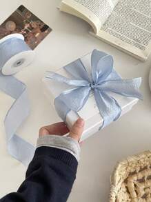 Emballage cadeau de bouquet de fleurs en mousseline, emballage de fête avec nœud ruban, matériel artisanal floral en tulle, DIY pour accessoires vestimentaires, décoration de mariage Saint-Valentin