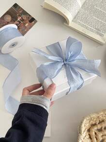 Emballage cadeau de bouquet de fleurs en mousseline, emballage de fête avec nœud ruban, matériel artisanal floral en tulle, DIY pour accessoires vestimentaires, décoration de mariage Saint-Valentin