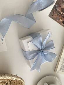 Emballage cadeau de bouquet de fleurs en mousseline, emballage de fête avec nœud ruban, matériel artisanal floral en tulle, DIY pour accessoires vestimentaires, décoration de mariage Saint-Valentin
