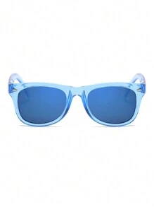 Fashion Children's Fashion Glasses Boys Girls Transparent Color Reflective Frame Rivet Micro-Grain Eyeglasses