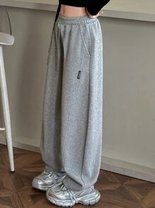 Girls Casual Loose Pants, Fashion Versatile Straight Leg Trousers For Tween Girl, Suitable For Autumn & Spring