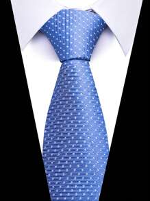 AlanKing 1pc Men's Dark Blue Plaid Striped Paisley Necktie Formal And Party Accessories For Men's Gift Men Necktie