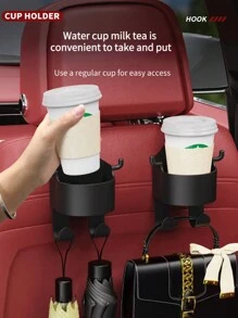 1pc Multi-Functional Car Mounted Hook, Cup Holder, Phone Holder, Essential Car AccessoryFor Women Storage Organizer Travel Essentials Back To School Dormitory Storage