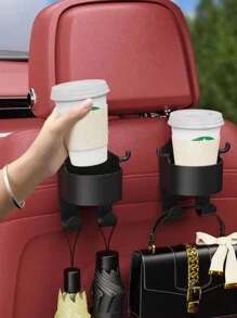 1pc Multi-Functional Car Mounted Hook, Cup Holder, Phone Holder, Essential Car AccessoryFor Women Storage Organizer Travel Essentials Back To School Dormitory Storage