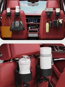 1pc Multi-Functional Car Mounted Hook, Cup Holder, Phone Holder, Essential Car AccessoryFor Women Storage Organizer Travel Essentials Back To School Dormitory Storage