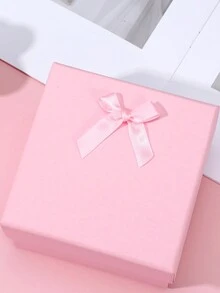 100个迷你粉色丝带蝴蝶结，适用于礼品包装、DIY手工、蝴蝶结装饰、情人节装饰材料、粉色迷你装饰蝴蝶结，可用于礼品包装、节日礼物装饰、DIY手机装饰 - 粉色 - 查看 7