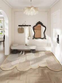 1 件加厚浴室防滑垫，简约花卉图案，适用于入口、浴室、厨房的门垫，易于清洁的地毯浴室装饰夏季浴室配件 - 彩色 - 查看 3