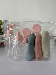 11 件可再填充旅行瓶套装 - TSA 认可的旅行洗漱用品容器 - 防漏且 - 非常适合洗发水、护发素、爽肤水和沐浴露 - 旅行必需品套装 - 彩色 - 查看 12