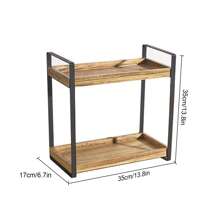 AYYDS Office Desk Shelf Organizer, Wooden Desktop Bookshelf Supplies Storage Rack, Shelf For Top Of Desk And Dresser