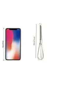 1pc Mini Whisk,Stainless Steel Tiny Whisk For Baking,Whisks Stainless Steel Mini Wire Whisks,Portable Stainless Steel Kitchen Tiny Whisk Egg Beater With Thick Wire For Cooking Blending Whiping Beating Stirring,Small Whisk,Whisk Stainless Steel,Cooking And Kitchen Gadget, Mixing Sauces, Blending Ingredients - Silver - View 11