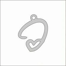 Single Stainless Steel Gold-Color Women's Initial Heart Necklace, Simple & Personalized Design, Perfect Pendant Gift For Girlfriend On Christmas Or Valentine's Day,Mom,Mother,Mother's Day,Gift