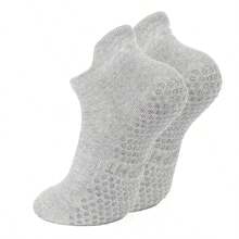 1 Pair Women's Non-Slip Socks, Suitable For Pilates, Non-Slip Design With Anti-Slip Particles, Excellent Non-Slip Effect. - Multicolor - View 8