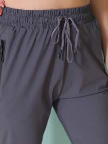 WOMEN'S PANTS, ELASTIC SPORTY - Dark Grey - View 7