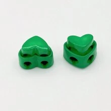 10 à 50 pièces Boutons décoratifs de forme de cœur colorés au hasard, fermoir décoratif, cordon de verrouillage, crochet à ressort, fermoir en forme de groin de cochon, fermoir de carte, bouton de réglage élastique, bouton d'arrêt