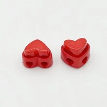 10 à 50 pièces Boutons décoratifs de forme de cœur colorés au hasard, fermoir décoratif, cordon de verrouillage, crochet à ressort, fermoir en forme de groin de cochon, fermoir de carte, bouton de réglage élastique, bouton d'arrêt