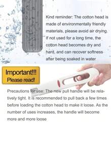 便携式迷你拖把，自挤海绵拖把，懒人免提家用迷你桌面汽车玻璃清洁拖把，手持迷你拖把用于桌面清洁，海绵擦拭，擦拭，无需手洗，桌面拖把 - 彩色 - 查看 5