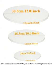 1/3/4 stuks Wit/Goud 8/10/12 Inch Ronde Taartplank, Dik Karton, Stevige Taartbasis, Taartplanken, Perfect Voor Het Bakken Van Zelfgemaakte Taarten En Gebak, Thuis Keuken Bakaccessoires, Geschikt Voor Feestdagen Zoals Valentijnsdag, Kerstmis - veelkleurig - Bekijken 4