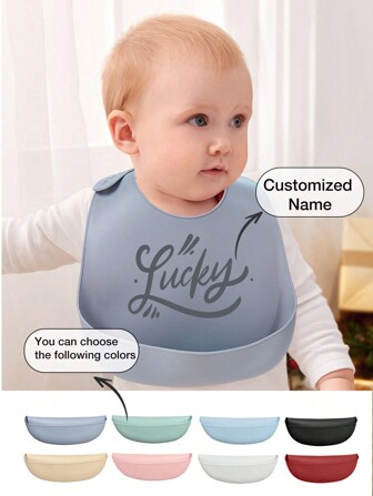 1pc Customized 3-Year-Old Waterproof, Stain-Resistant, Adjustable & Washable Silicone Bib, For All Seasons Baby Shower Family Decorations Gifts Winter Eve Gifts Back To School Winter Gift Ideas Boy Girl Valentine's Day