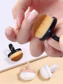 MAOMIA 1pc Ring Nail Cleaning Brush Easy To Use Nail Art Brush Suitable For Nail Salon Cleaning Tools