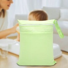 2 Stücke/1 Stück Baby Stoff Windel nass/trocken Beutel mit zwei Reißverschlusstaschen, Reise, Strand, Pool, Sporttasche für Badeanzüge oder nasse Kleidung
