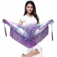 Fashion Sequin Fringe Skirt Dance Belt Skirt Belly Dance