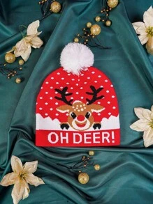1pc Christmas Knitted Hat, Multi-Style Warm Knit Beanie, Casual Versatile Winter Hat Suitable For Outdoor, Street, Commuting - Knitted Hat - View 23