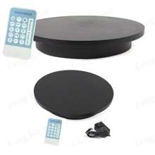 XIANXUS 16.5" 360 Remote Control Electric Motorized Rotating Turntable Display Stand - màu đen - Xem 1