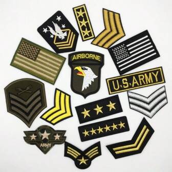 3/6 件美国国旗战术贴花、紧固件钩环徽章适用于衣服背包帽子背心、背包装饰