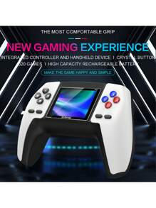P5 Portable Wireless Controller Screen All-In-One Machine, Rechargeable Function, Equipped With 2.4-Inch Screen, Two Player Battle Game Handheld Device - Red - View 8