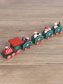 1 pieza Decoración Figura en miniatura de tren, regalo para cumpleaños, decoración para pastel, adorno de ventana, manualidades de ensamblaje, decoración del hogar para cumpleaños, decoraciones navideñas, decoración de habitación, regalos de Navidad, decoración navideña - Multicolor - Ver 16