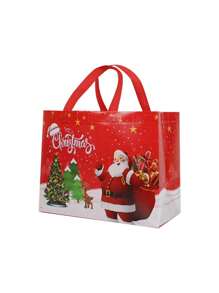 In Hình Giáng Sinh Hoạt Hình Dễ Thương Ông Già Noel Người Tuyết Dày Vải Không Dệt Túi Tote Giáng Sinh Trang Trí Giáng Sinh Đồ Dùng Trang Trí Giáng Sinh Túi Giáng Sinh Quà Tặng Giáng Sinh - Xem 7