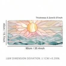 超大向日葵鼠标垫，游戏桌垫，超大键盘垫，可水洗，防滑橡胶底座，缝边，礼品鼠标垫，桌面保护垫，学习桌垫，多种尺寸可选，电脑键盘垫，笔记本电脑垫，返校季游戏鼠标垫，办公桌配件，办公用品，办公桌配件，鼠标垫，桌面鼠标垫 - 太陽花 - 查看 14