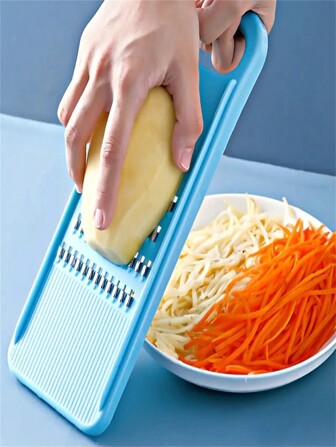 1 Pc, Stainless Steel Shredder, Manual Vegetable Shredder, Household Fruit Grater, Vegetable Slicer, Multi-Function Fruit Slicer, Potato Grater, Kitchen Supplies, Kitchen Gadgets, Kitchen Accessories