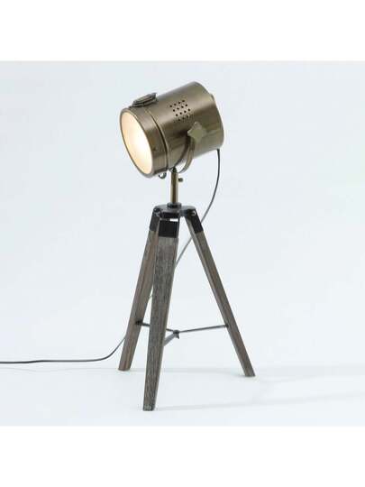 Atmosphera Bronze Wood Lamp. Free Shipping In 24/48h view 3