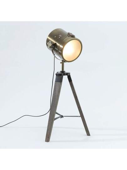 Atmosphera Bronze Wood Lamp. Free Shipping In 24/48h view 2