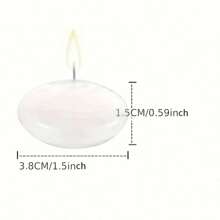 Floating Candles For Wedding, Hotel, Restaurant, Birthday Party, Valentine's Day Romantic Candlelight Dinner, Water Float Candles - Multicolor - View 4