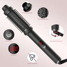 JMMO Thermal Brush Blowout, 1.5 Inch Heated Round Brush, Heated Curling Brush For Curls & Volume, Negative Ion, Two Settings, Rose Gold,Gifts For Men Women Gift Ideas Unique Gifts Top Cool Gifts Gifts For Her Gift Sets