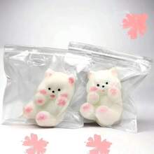 Squishy Anti-Stress Reliever Squeeze Toy Adorable Bear Designed Calming Sensory Fidget Gadget - Multicolor - View 5