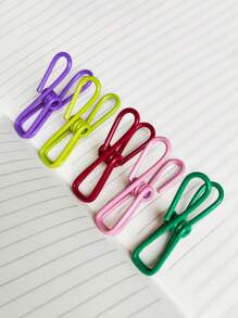 5/15/30 chiếc Kẹp niêm phong màu ngẫu nhiên di động Kẹp niêm phong bằng thép không gỉ Kẹp niêm phong túi đồ ăn nhẹ Thích hợp cho kẹp quần áo và kẹp niêm phong túi thực phẩm Lưu trữ và kẹp phác thảo - Nhiều màu - Xem 1