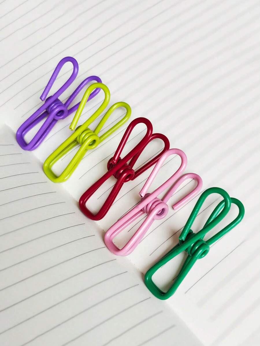 5/15/30 chiếc Kẹp niêm phong màu ngẫu nhiên di động Kẹp niêm phong bằng thép không gỉ Kẹp niêm phong túi đồ ăn nhẹ Thích hợp cho kẹp quần áo và kẹp niêm phong túi thực phẩm Lưu trữ và kẹp phác thảo - Nhiều màu - Xem 1