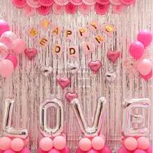 1 件派对雨帘，婚礼生日情人节斋月派对场景装饰用品 - 彩色 - 查看 9