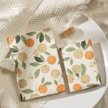 Cubierta de libreta A5 con diseño de naranjas, funda protectora de planificador, protector de cuaderno, suministros de oficina