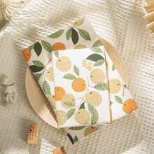 Cubierta de libreta A5 con diseño de naranjas, funda protectora de planificador, protector de cuaderno, suministros de oficina