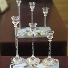 1pc/3pcs/12pcs European Style Acrylic Candle Holders, Dining Table Candle Cups, Wedding Decor, Candlelight Dinner, Fashionable Acrylic Candle Accessories
