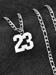 Collar personalizable, colgante de número personalizado en oro, collar de acero inoxidable para hombres y mujeres, collar conmemorativo de fecha especial, collar versátil y encantador de moda, regalo para amigos, pareja, familia, adecuado para cumpleaños, aniversario, vacaciones