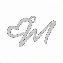 Single Stainless Steel Gold-Color Women's Initial Heart Necklace, Simple & Personalized Design, Perfect Pendant Gift For Girlfriend On Christmas Or Valentine's Day,Mom,Mother,Mother's Day,Gift