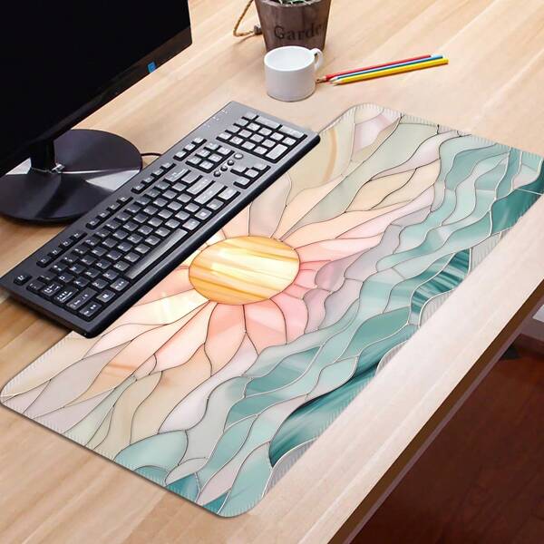 Extra Large Sunflower Mouse Pad, Gaming Desk Mat, Oversized Keyboard Pad, Washable, Non-Slip Rubber Base, Stitched Edges, Gift Mouse Pad, Desktop Protector, Study Desk Mat, Multiple Sizes Available, Computer Keyboard Pad, Laptop Pad Back To School