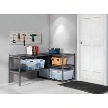 Gorilla 5-Shelf Heavy Duty Z-Beam Steel Shelving Unit 48"W X 24"D X 72"H Black - 彩色 - 查看 3